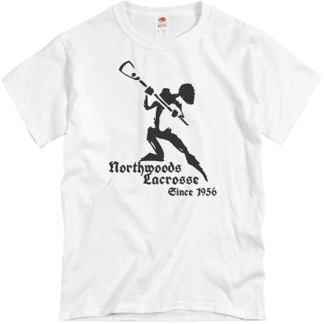 Northwoods Lacrosse Unisex Basic Gildan Heavy Cotton Crew Neck Tee