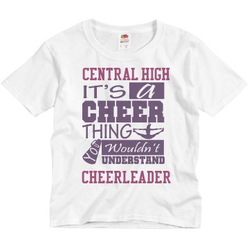 Future Cheerleader  Youth Basic Gildan Ultra Cotton Crew Neck Tee