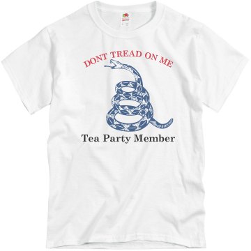 Tea Party Don't Tread Unisex Basic Gildan Heavy Cotton Crew Neck Tee