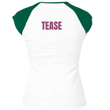 Powderpuff Football High Junior Fit Bella 1x1 Rib Cap Sleeve Raglan Tee