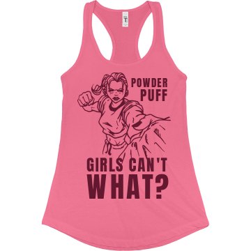 Powderpuff Girls Junior Fit Bella Sheer Longer Length Rib Racerback Tank Top