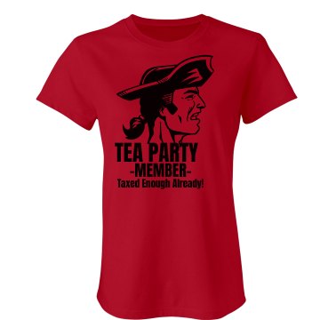 Tea Party Member Junior Fit Bella Sheer Longer Length Rib Tee
