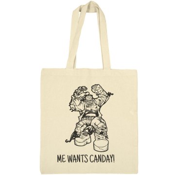 Frankie Wants Candy Liberty Bags Canvas Bargain Tote Bag