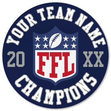 Champions Plaque Round Wood Plaque
