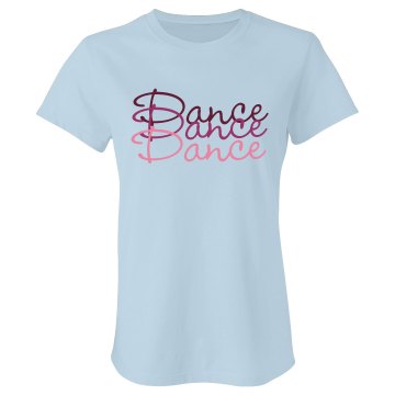 Dance Color Tee Junior Fit Bella Double V Sheer Jersey Tee