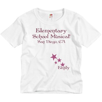 Elementary School Musical Youth Bella Girl Sheer 2-in-1 Baby Jersey Tee