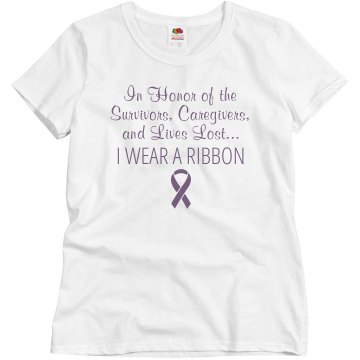 Wear A Ribbon Junior Fit Bella Sheer Longer Length Rib Tee