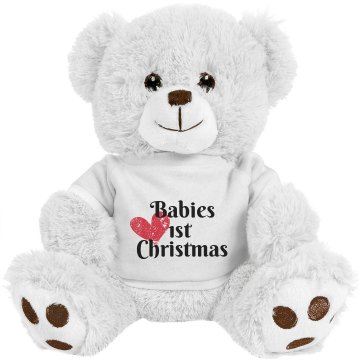 Babies 1st Christmas Medium Plush Teddy Bear