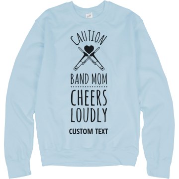 High School Band Hoodie Junior Fit Bella Fleece Raglan Zip Hoodie