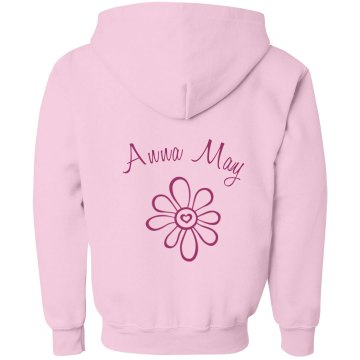 Anna May Flower Youth Gildan Heavy Blend Full-Zip Hoodie