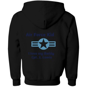 Air Force Kid Youth Gildan Heavy Blend Full-Zip Hoodie