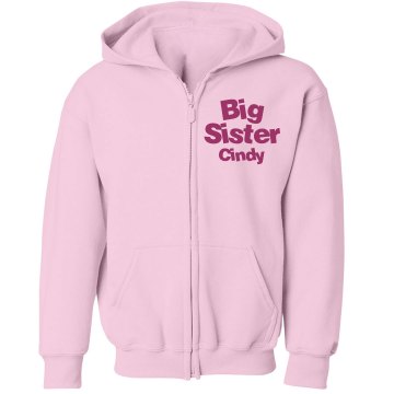 Big Sister Youth Gildan Heavy Blend Full-Zip Hoodie