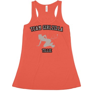 Roller Girl Tank Misses American Apparel Neon Oversized Crop Tank