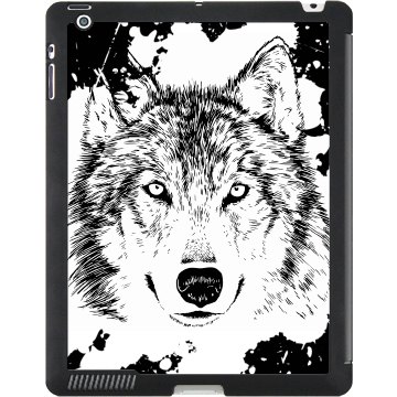 Wolf iPad Case Black iPad Smart Cover
