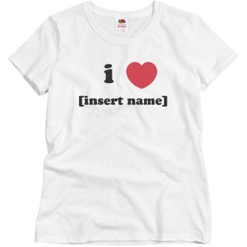 I Heart Misses Relaxed Fit Basic Gildan Ultra Cotton Tee