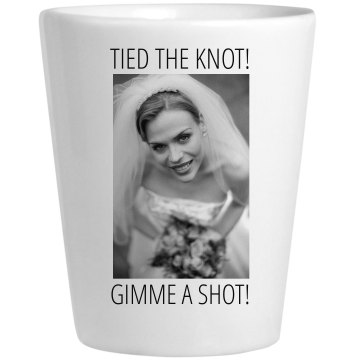 Tied The Knot! Ceramic Shotglass