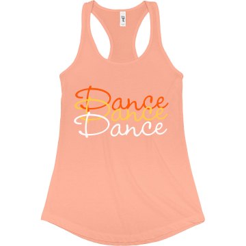 Dance Color Tank Junior Fit Bella Sheer Longer Length Rib Racerback Tank Top