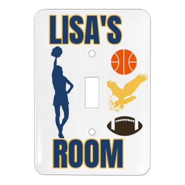 Lisa's Cheer Room! Single Light Switch Cover