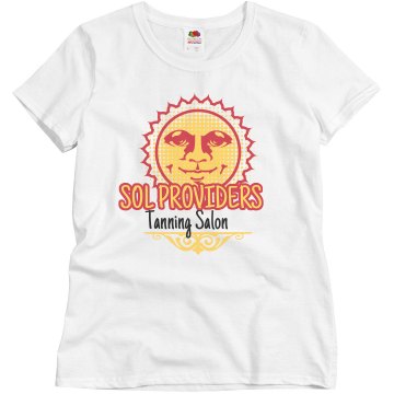 Sol Providers Tanning Misses Relaxed Fit Basic Gildan Ultra Cotton Tee