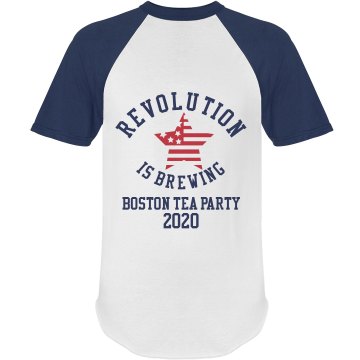 Revolution Is Brewing Unisex Anvil Ringer Tee