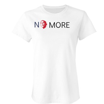 Anti-Obama No More Junior Fit Bella Sheer Longer Length Rib Tee