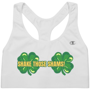 St. Patrick's Sham Shake Alo Ladies' Mesh Back Sports Bra