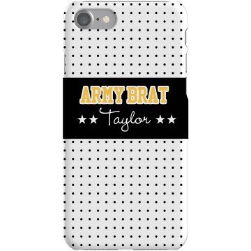 Army Brat iPhone Case Plastic iPhone 5 Case White 