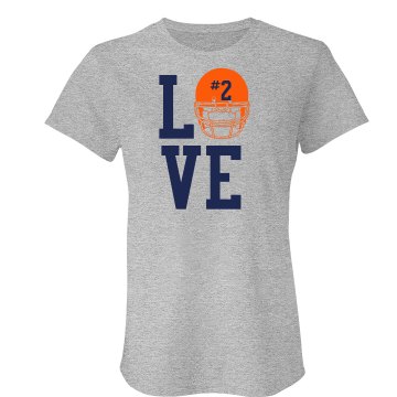 Love Football Junior Fit American Apparel Fine Jersey Tee