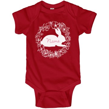 Easter Baby Infant Rabbit Skins Lap Shoulder Creeper