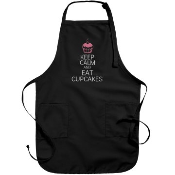 Eat Cupcakes Apron Port Authority Adjustable Full Length Apron