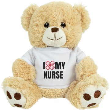 I Love My Nurse Medium Plush Teddy Bear