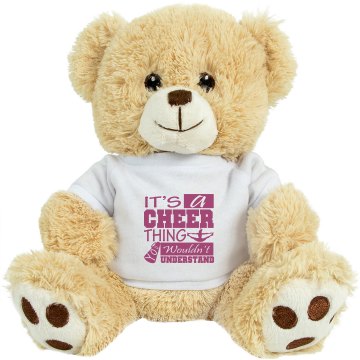 Cheer Logo Bear Medium Plush Teddy Bear
