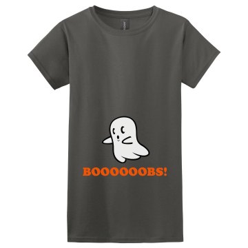 Breast Fed Boo Maternity Misses Relaxed Fit Gildan Heavy Cotton Tee