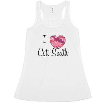 I Heart Cpt. Smith Tank Misses Relaxed Fit Basic Anvil Heavyweight Tank Top