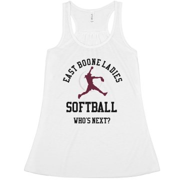 Ladies Softball Tank Misses Relaxed Fit Basic Anvil Heavyweight Tank Top