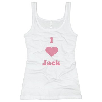 I Love Jack Bella Junior Fit Contrast Satin Trim Cami