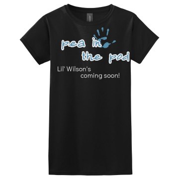 Pea In The Pod Tee Misses Relaxed Port & Company Essential Tee