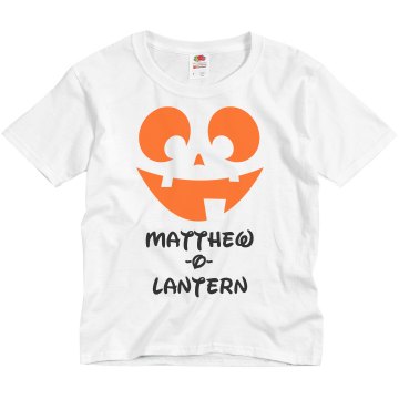 Name-O-Lantern Youth Basic Gildan Ultra Cotton Crew Neck Tee