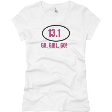 Half Marathon Runner Junior Fit Basic Bella Favorite Tee