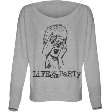 Life of the Party Misses Bella Flowy Lightweight Relaxed Dolman Tee