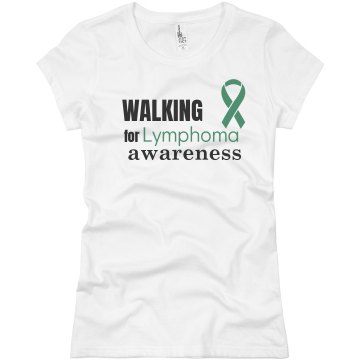 Walking For Awareness Junior Fit Basic Bella Favorite Tee