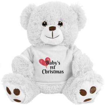 Baby's First Christmas Medium Plush Teddy Bear