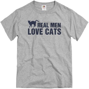 Real Men Love Cats Unisex Basic Gildan Heavy Cotton Crew Neck Tee
