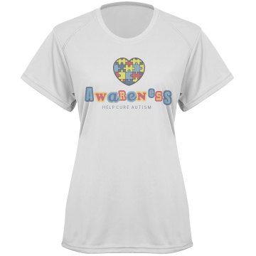 Autism Puzzle Heart Tee Paragon Women's Performance Tee