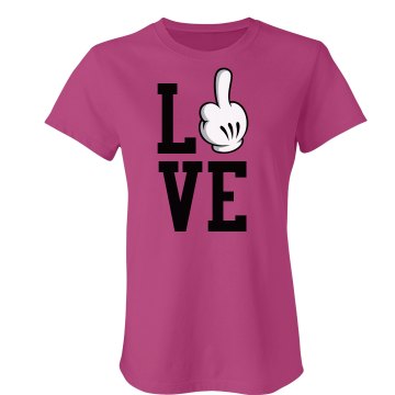 Eff Love Junior Fit Bella Sheer Longer Length Rib Tee