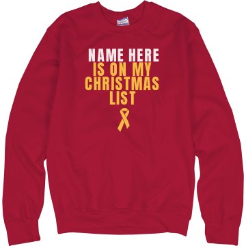 My Christmas List Junior Fit Bella Long Sleeve Crewneck Jersey Tee