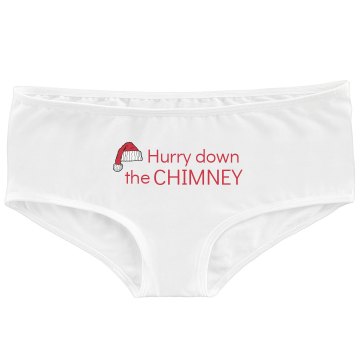 Hurry Down the Chimney Bella Contrast Satin Trim Thong