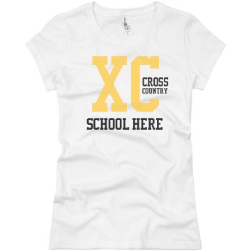 Cross Country Jersey Junior Fit Brightline 3/4 Sleeve Jersey Tee