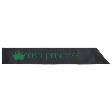 St. Patrick's Princess Adult Satin Party Sash