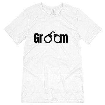 Handcuffed Groom Unisex Canvas Jersey Tee